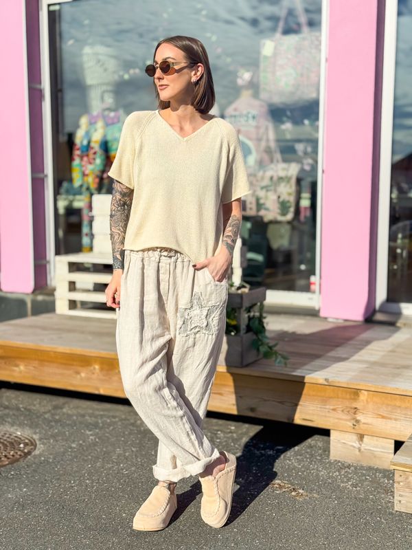 Star Linen Pant