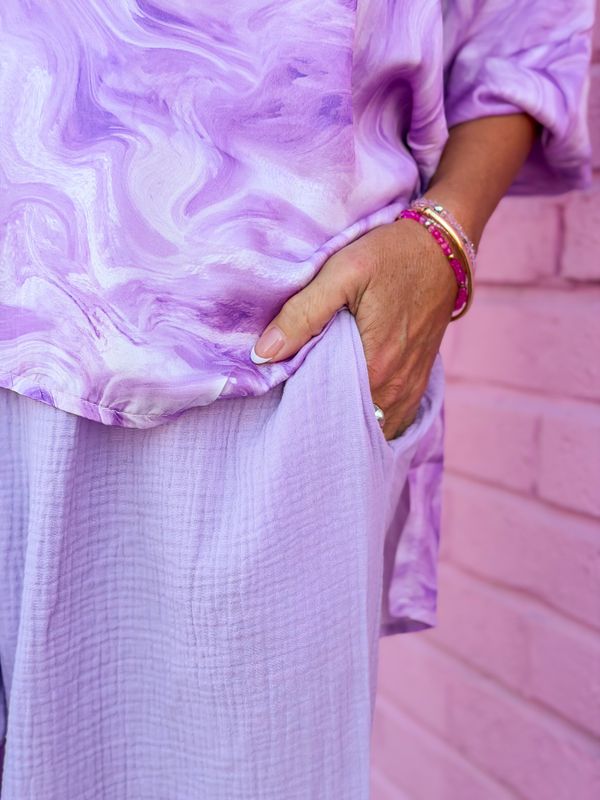 Lavender Cotton Pant