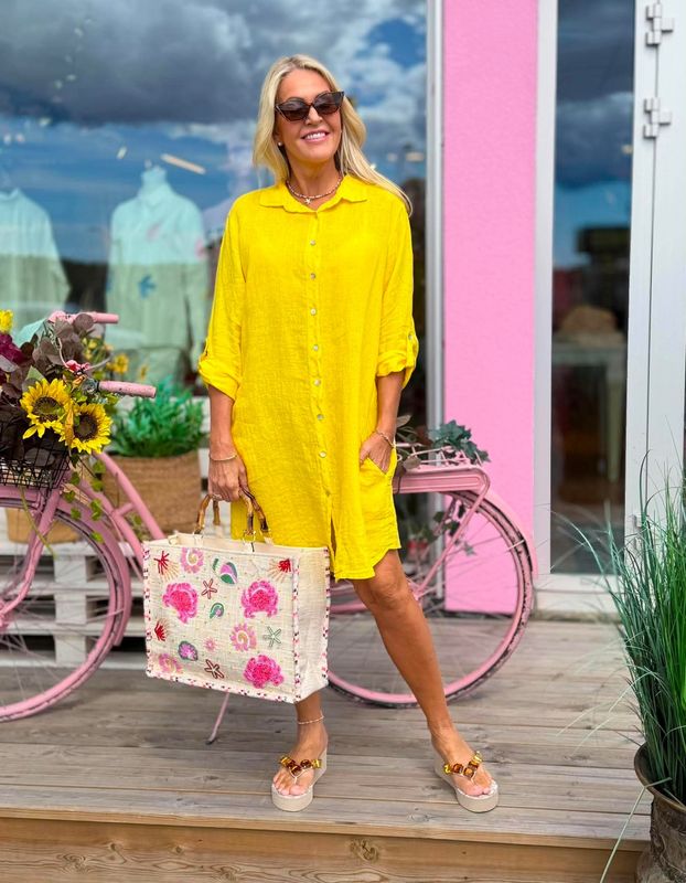 Alia Linen Dress