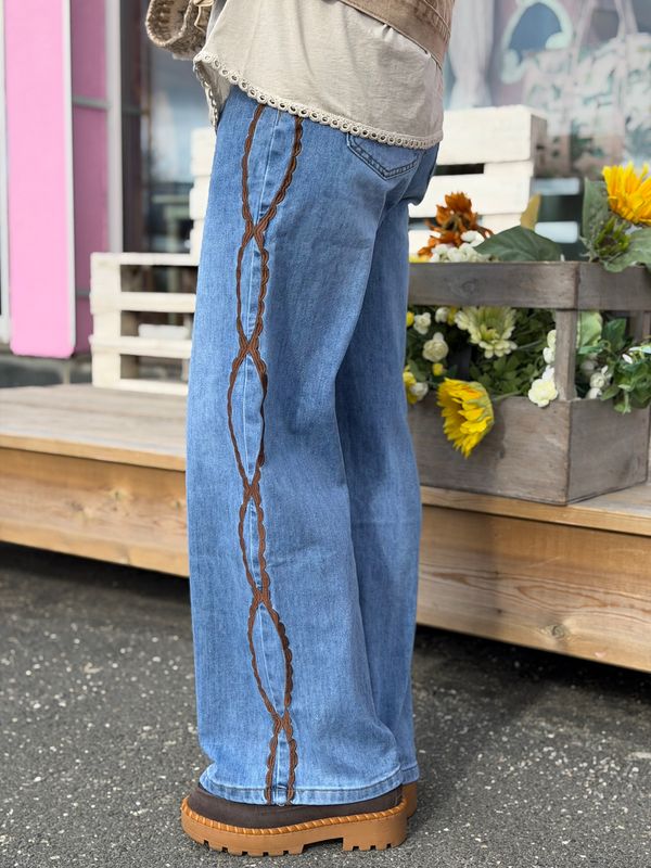 Boho Denim Jeans