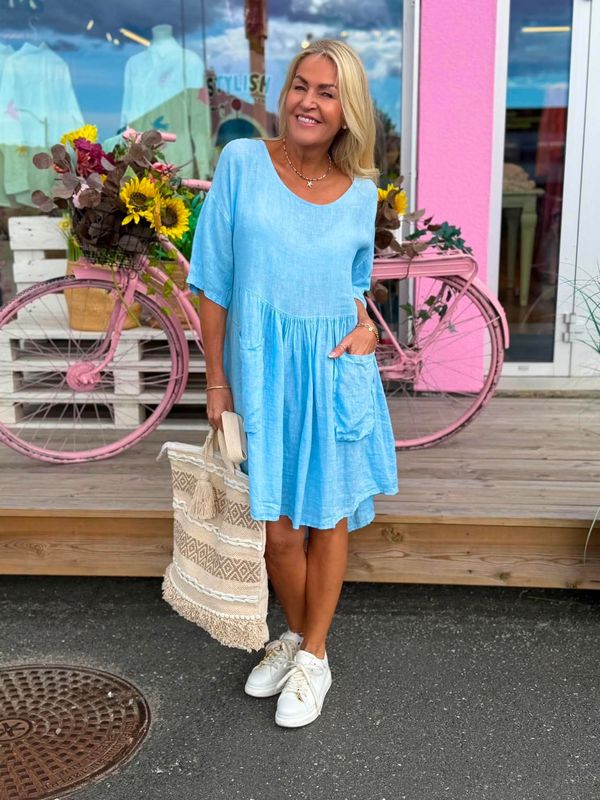 Button Up Linen Dress