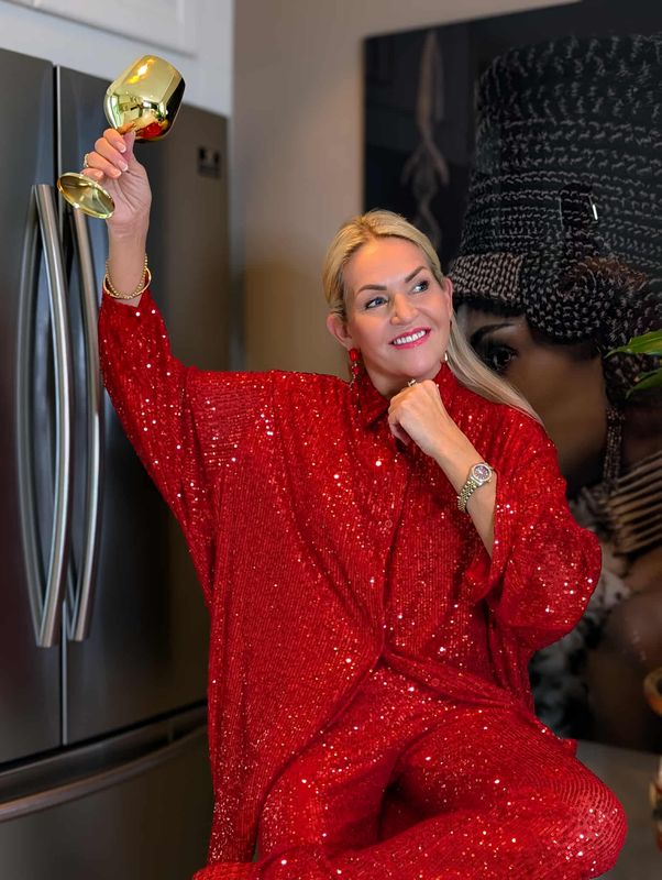 Sequin Oversized Shirt