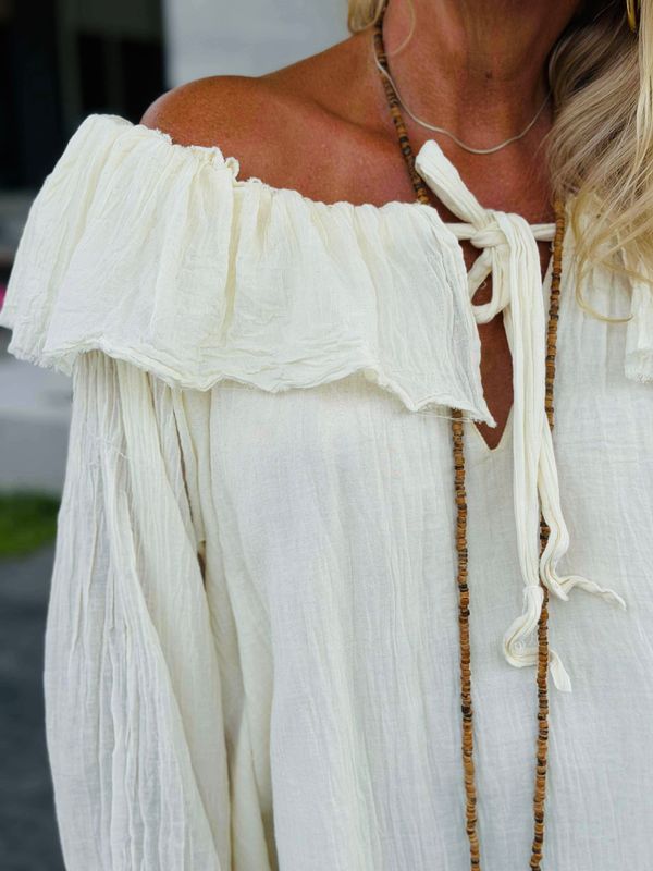 Boho Ivory Blouse