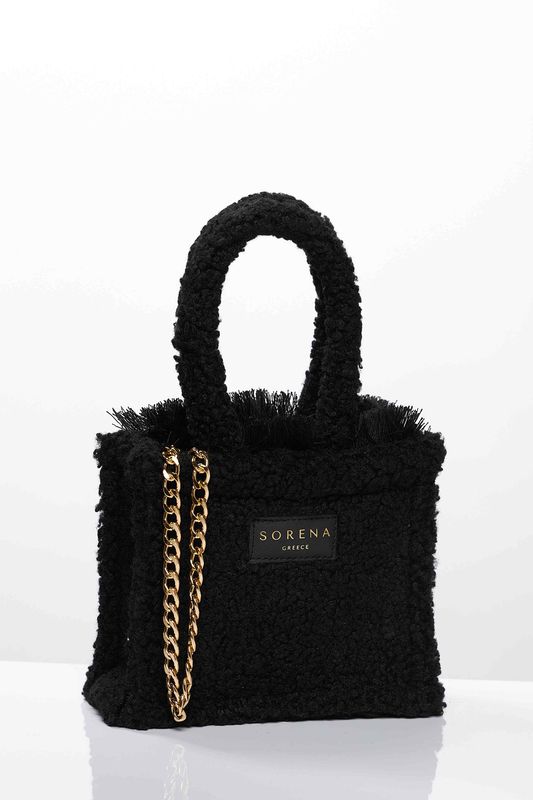 Black Teddy Mini Tote Bag Sorena