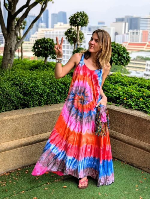 Hovedbilde Tie Dye Fringe Dress
