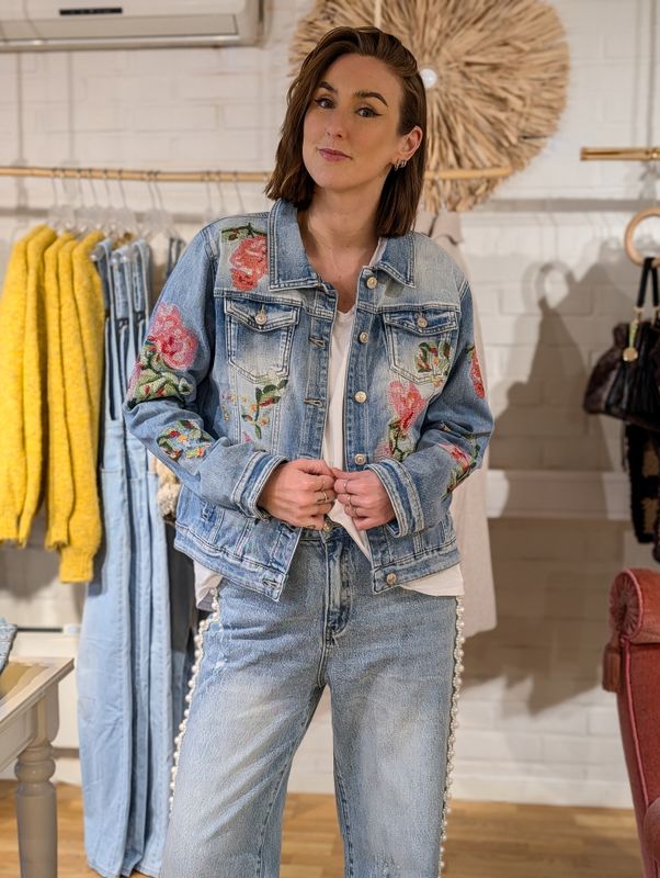 Bohem Jacket W/Embroidery Qnuz