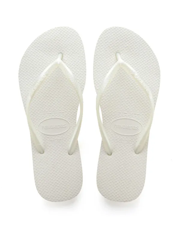 Slim White Havaianas