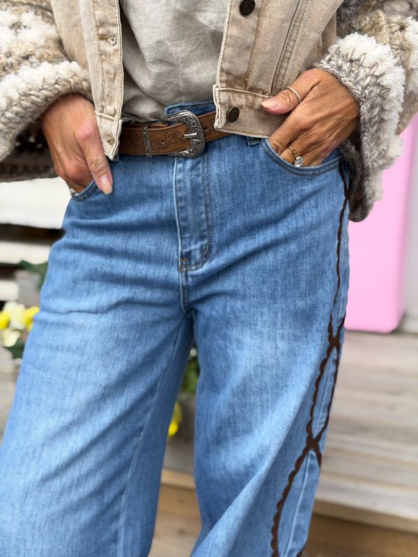 Boho Denim Jeans