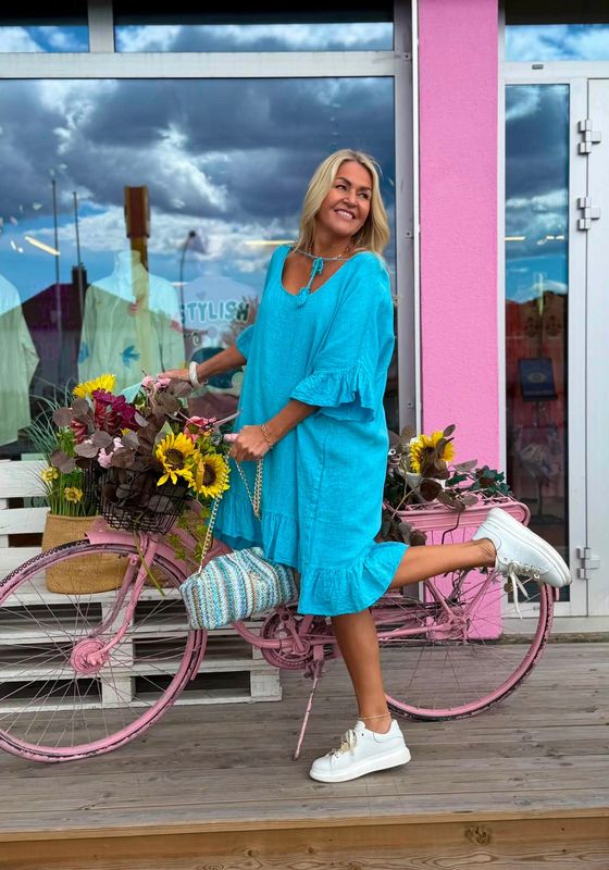 Tassel Linen Dress