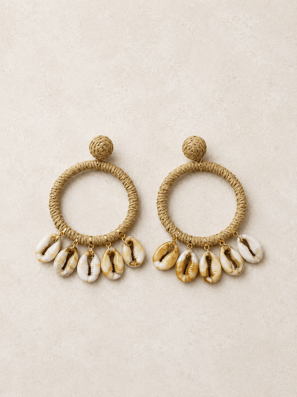 Jute Shell Earrings