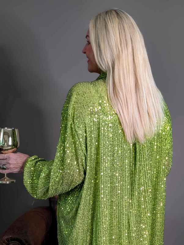 Sequin Oversized Shirt
