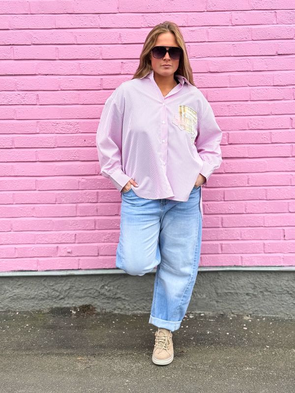 Light Denim Barrel Jeans