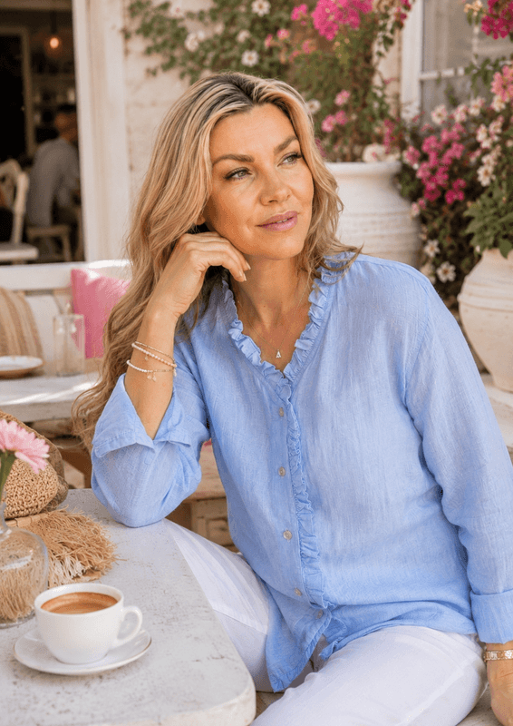 Mary Linen Blouse Love Forever