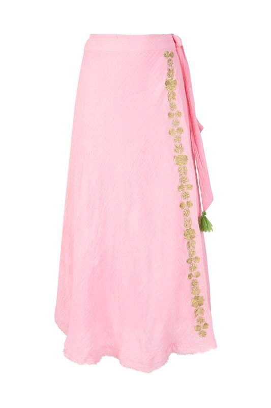 Pink Wrap Skirt Place du Soleil