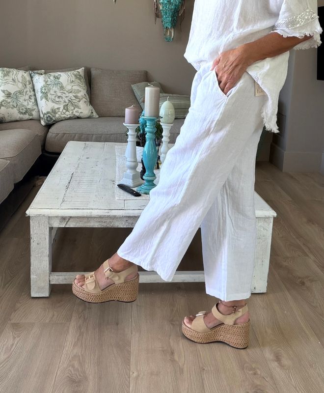 White Culotte Pant