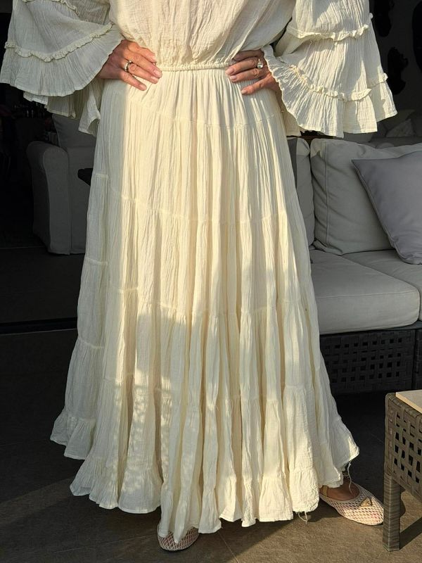 Boho Ivory Skirt 