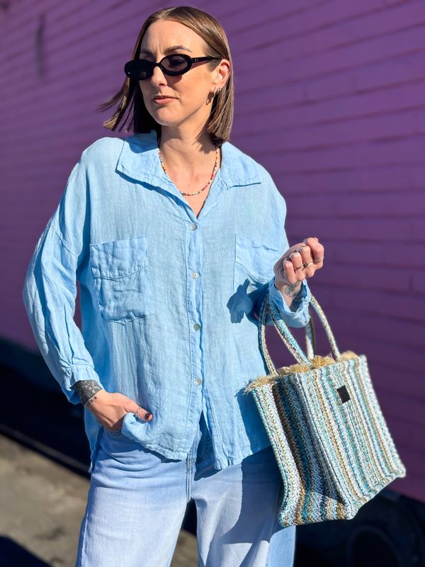Sky Linen Shirt