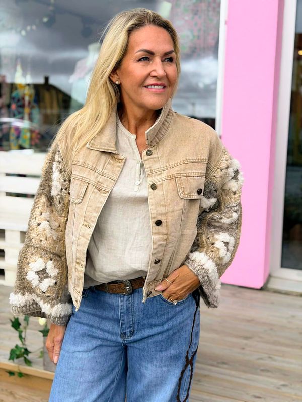 Crochet Camel Jacket