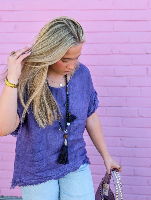 Raw Linen Top 