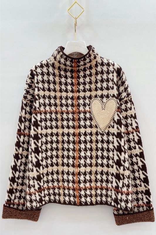 Pepita Pattern Sweater