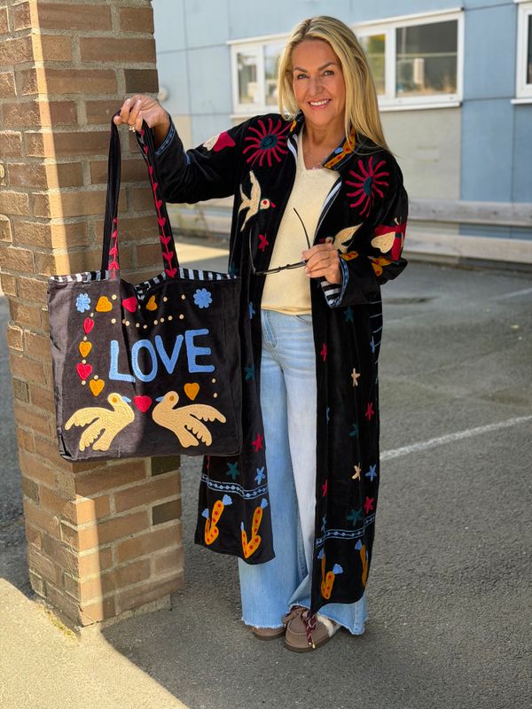 Suzani Velvet Bag Qnuz