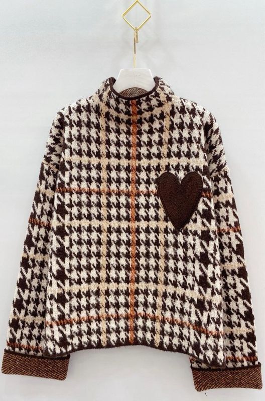 Pepita Pattern Sweater