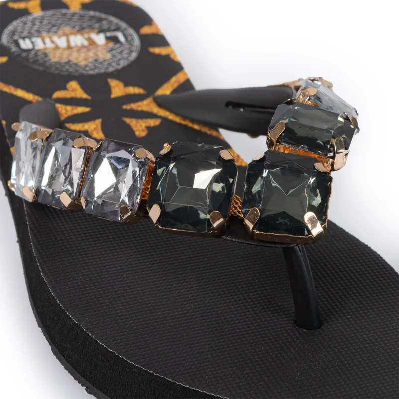 Black Flip Flops L.A Water