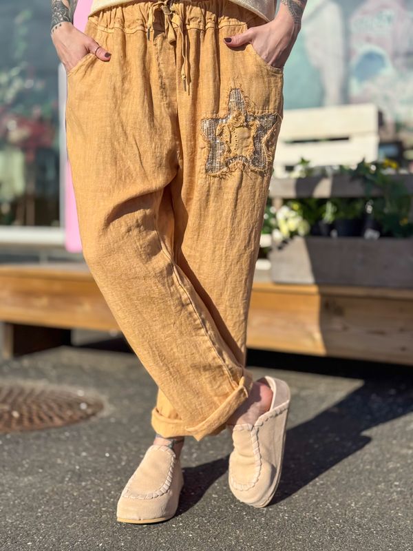 Star Linen Pant