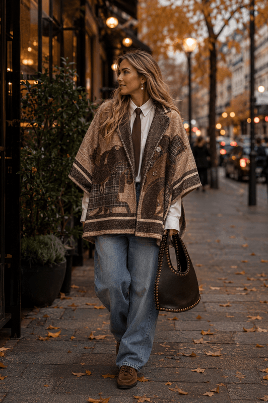 Horsie Oversized Poncho