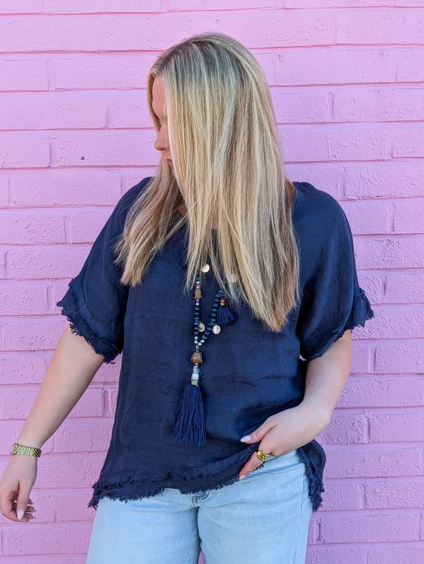 Raw Linen Top 