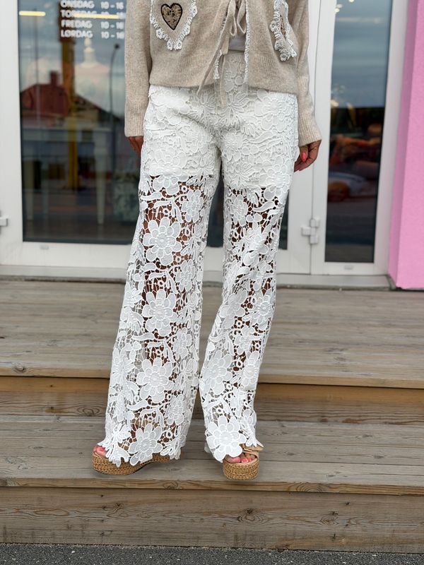 Denim Lace Jeans Qnuz