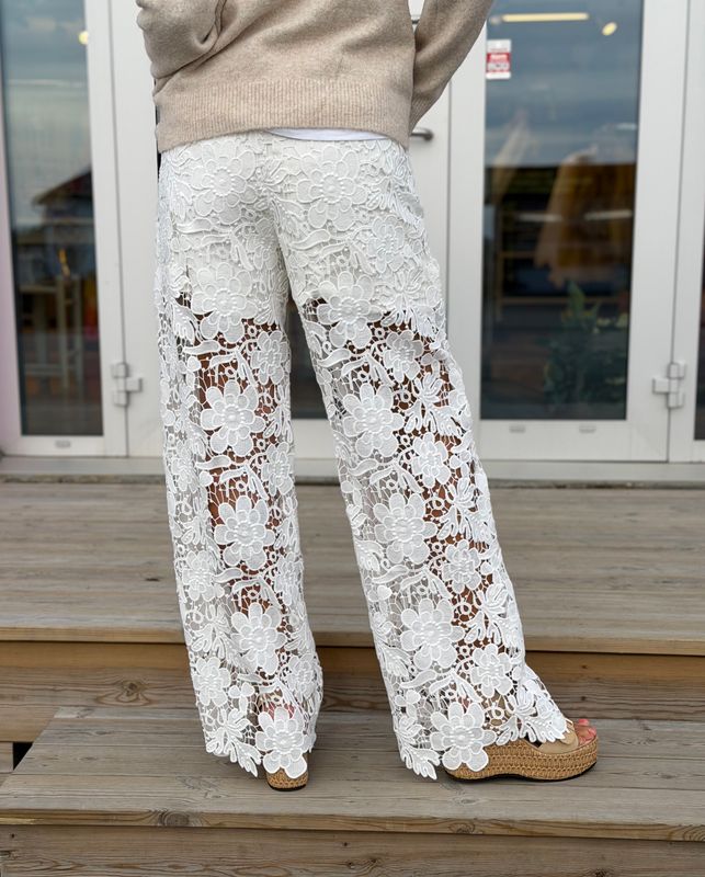 Denim Lace Jeans Qnuz