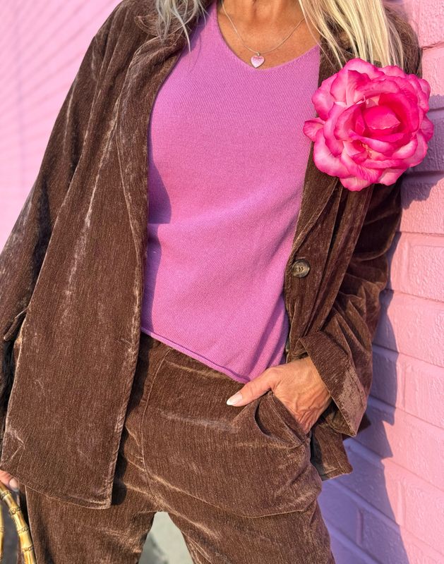 Cotter Velvet Blazer