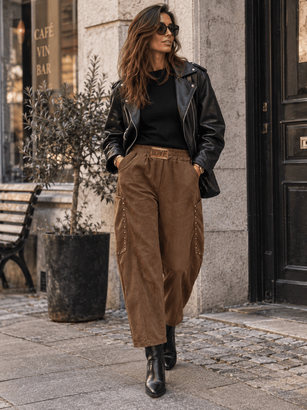 Suede Stud Pant