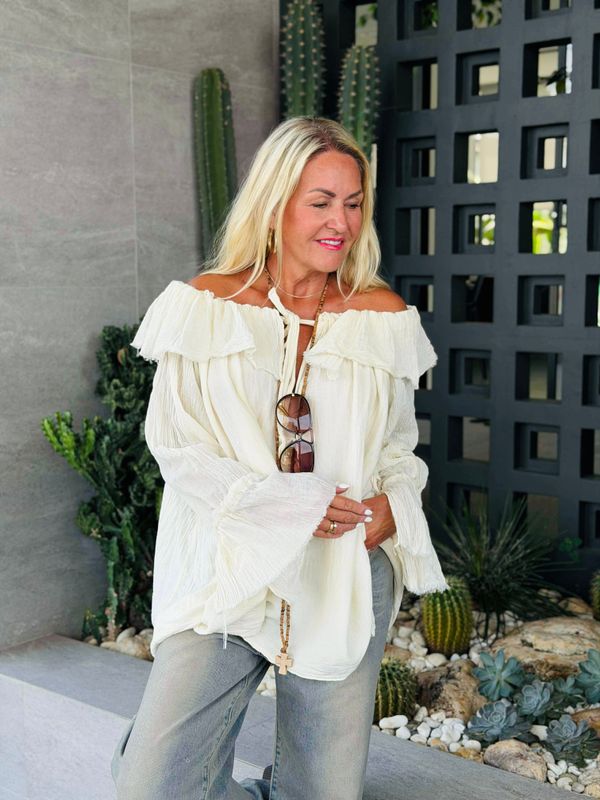 Boho Ivory Blouse