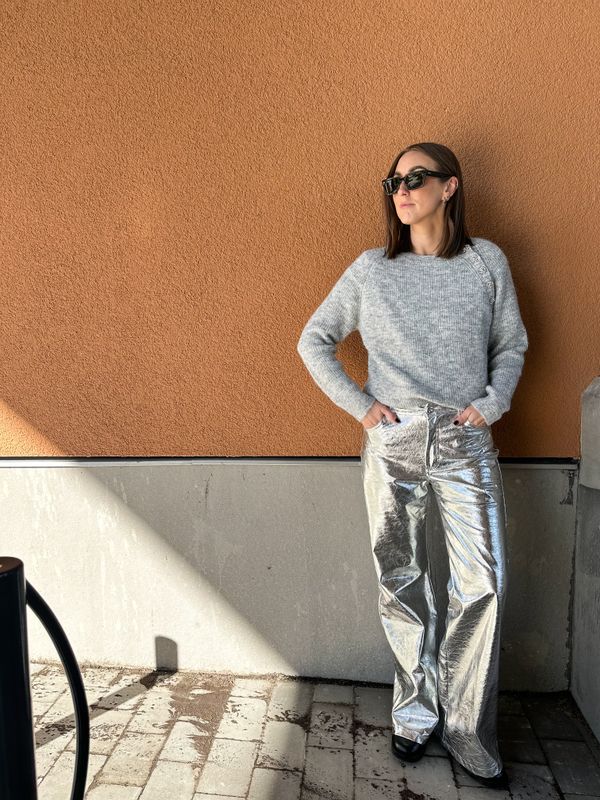 Silver Pant Metallic 