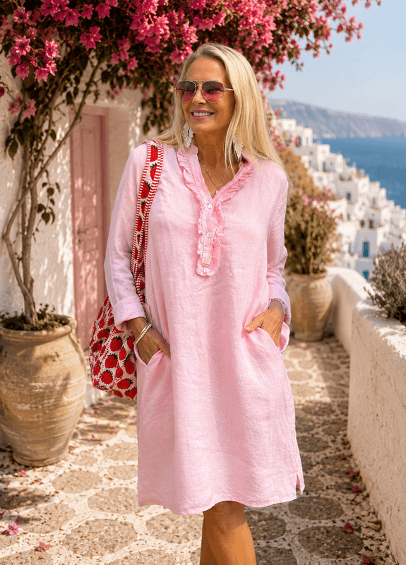 Naomi Linen Dress Love Forever