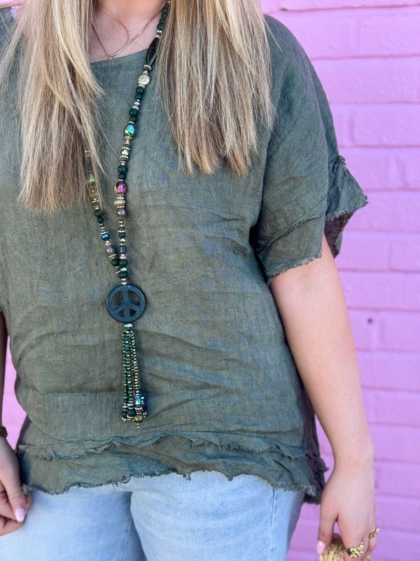Raw Linen Top 