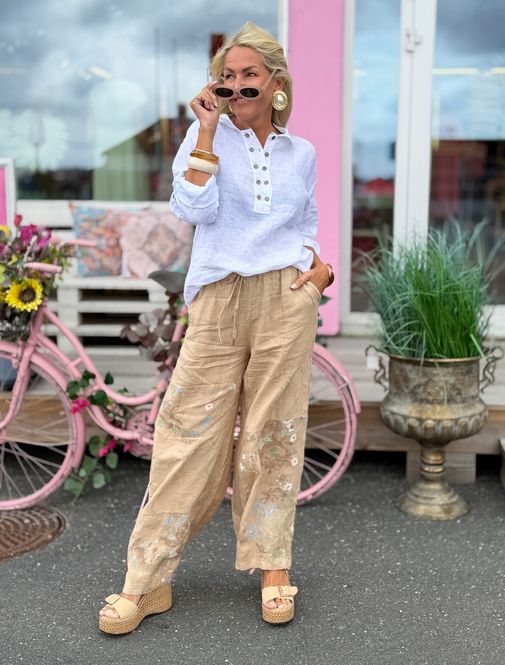 Hovedbilde Flower Boho Linen Pant