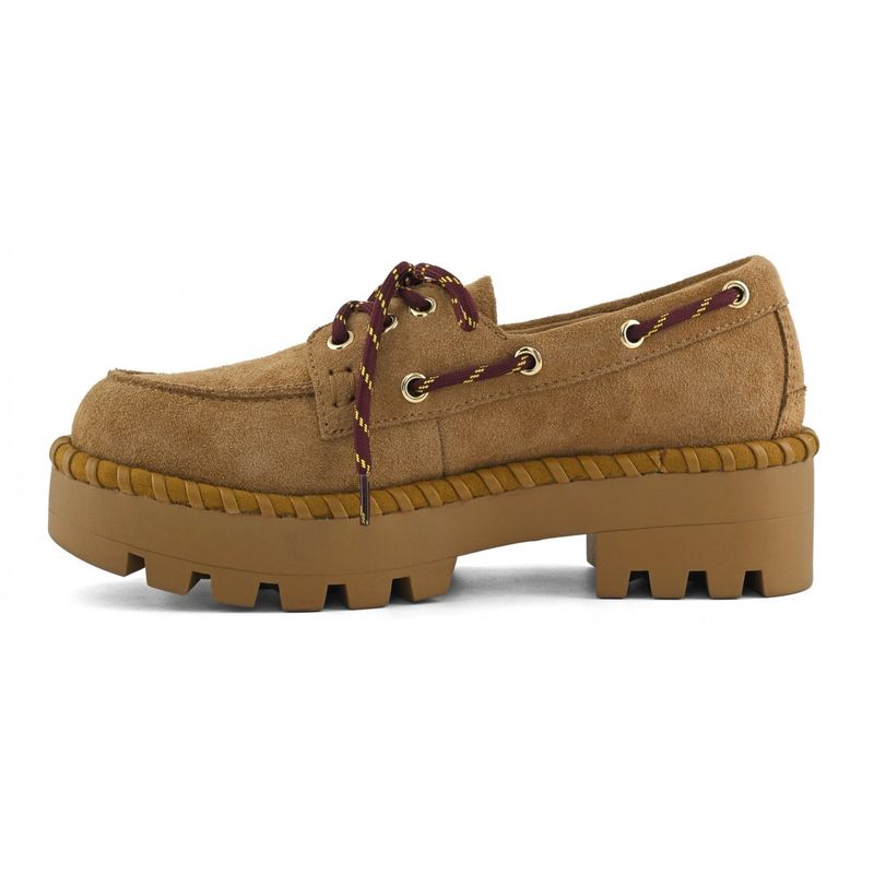 Camel Boat Suede Shoes Colors Of California