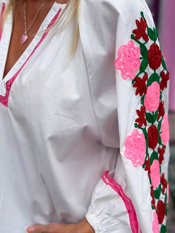 Embroidery Bohem Blouse Qnuz