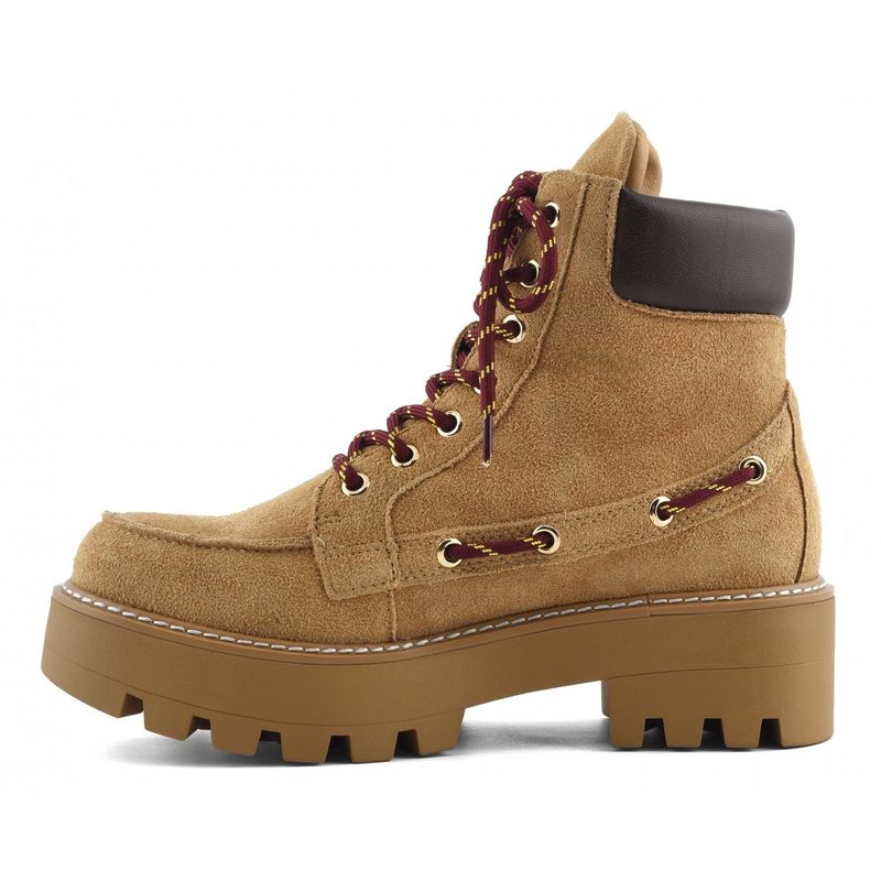 Lace Up Suede Boots Colors Of California
