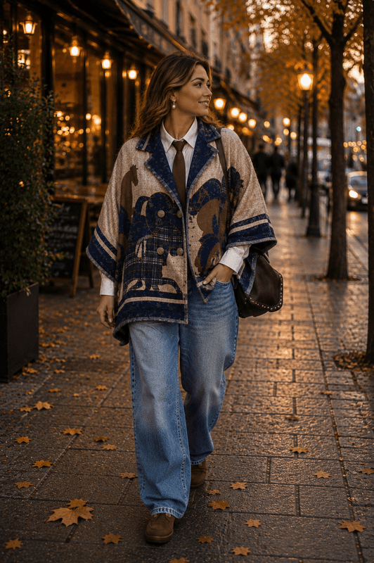Horsie Oversized Poncho
