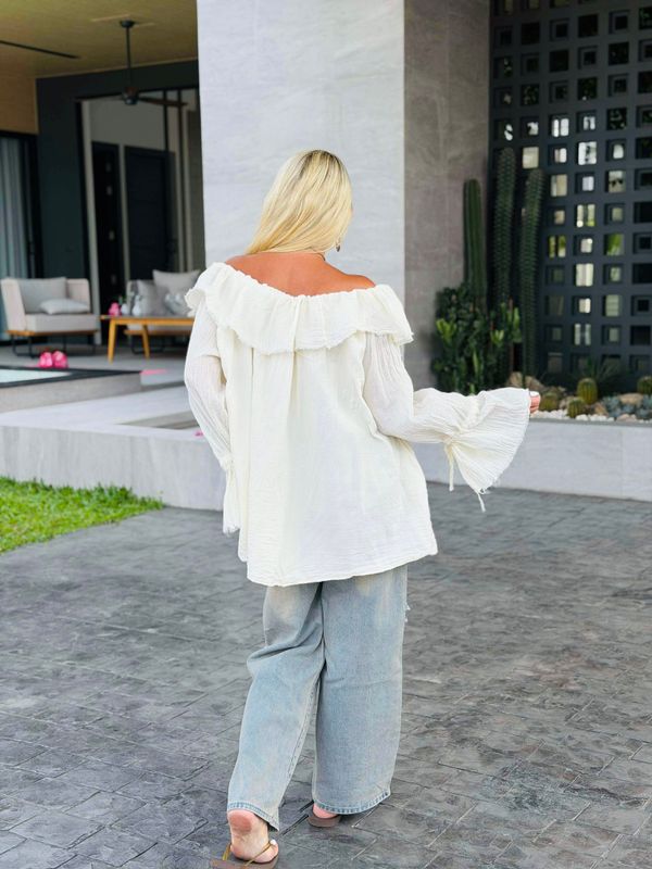 Boho Ivory Blouse