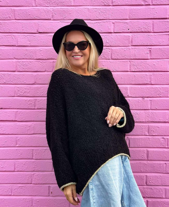 Glitter Bouclé Sweater