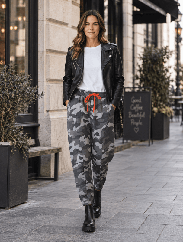 Camo Sweatpants Not Sisters