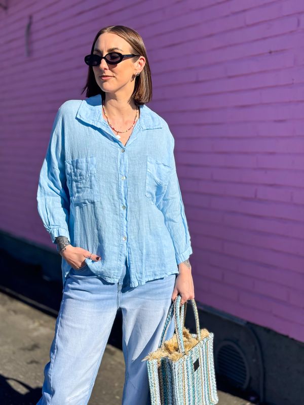 Sky Linen Shirt